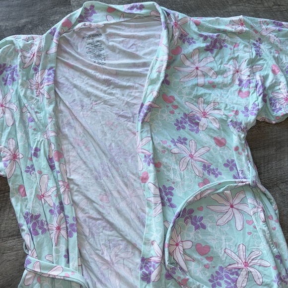Coco moon Tiare Blooms Mama Robe In Blue robe size XS/S - Picture 4 of 7